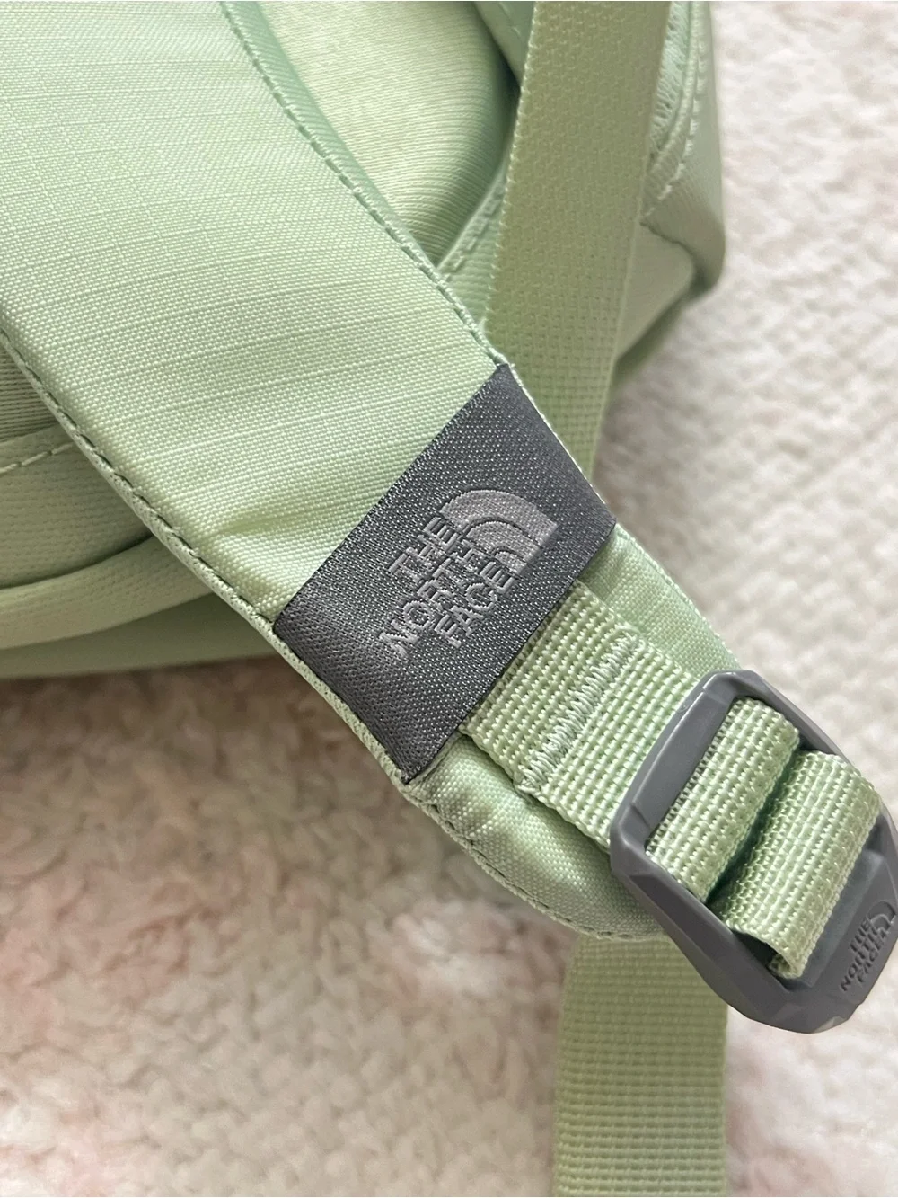 The North Face Borealis Mini Luxe Backpack - Misty Sage + Rose Gold